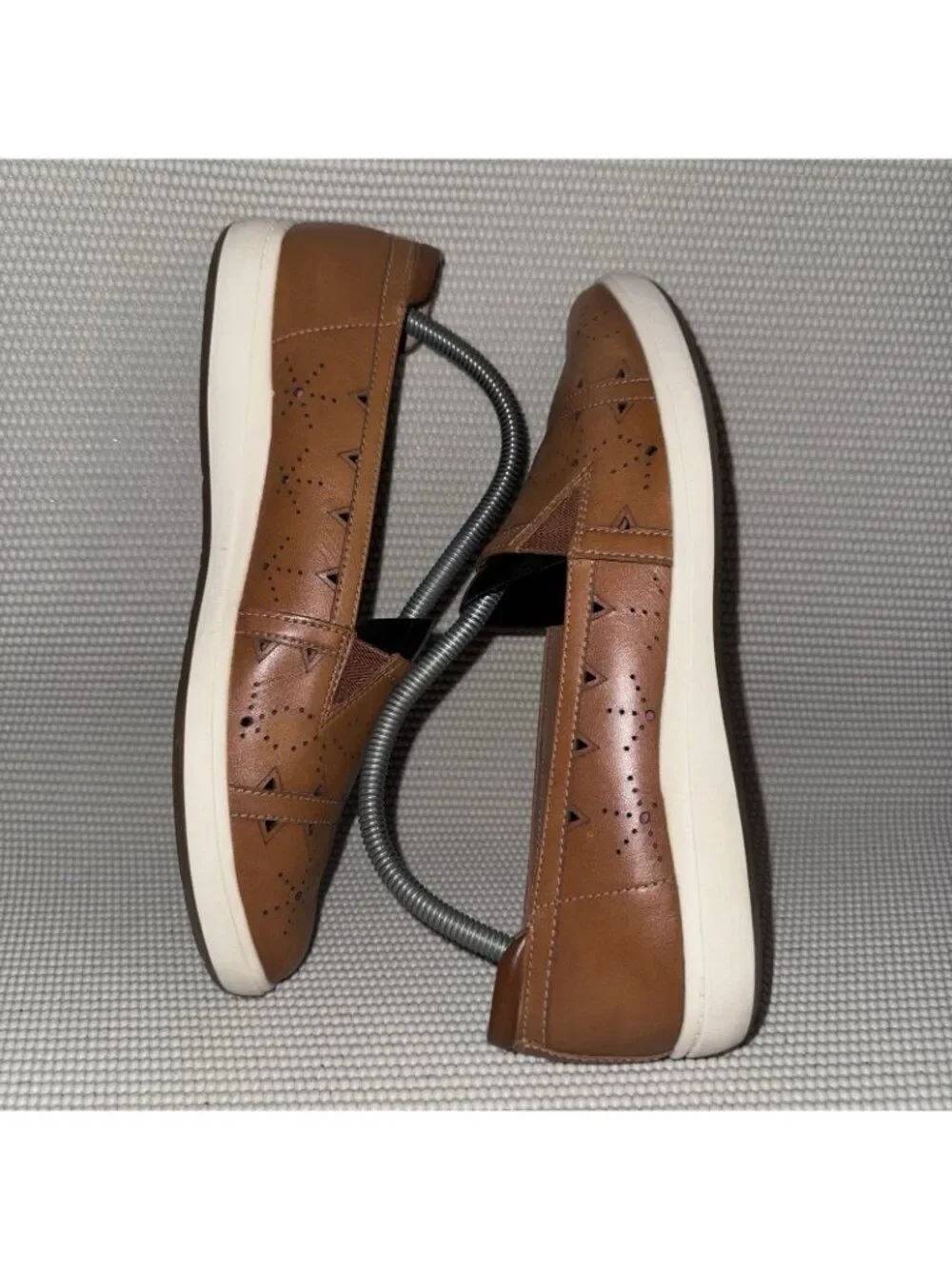 Cobb Hill Bailee Brown Tan Leather Comfort Slip On Flats Shoes Women’s Size 10